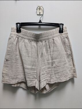 Old Navy Neutral  Pull-On Linen Blend Shorts